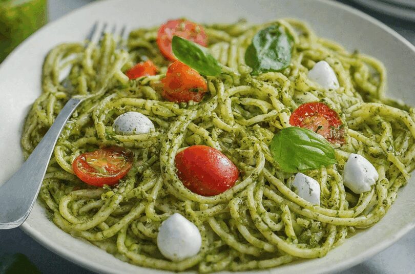 Spaghettisalat Mit Pesto – Spaghetti Pesto Salat