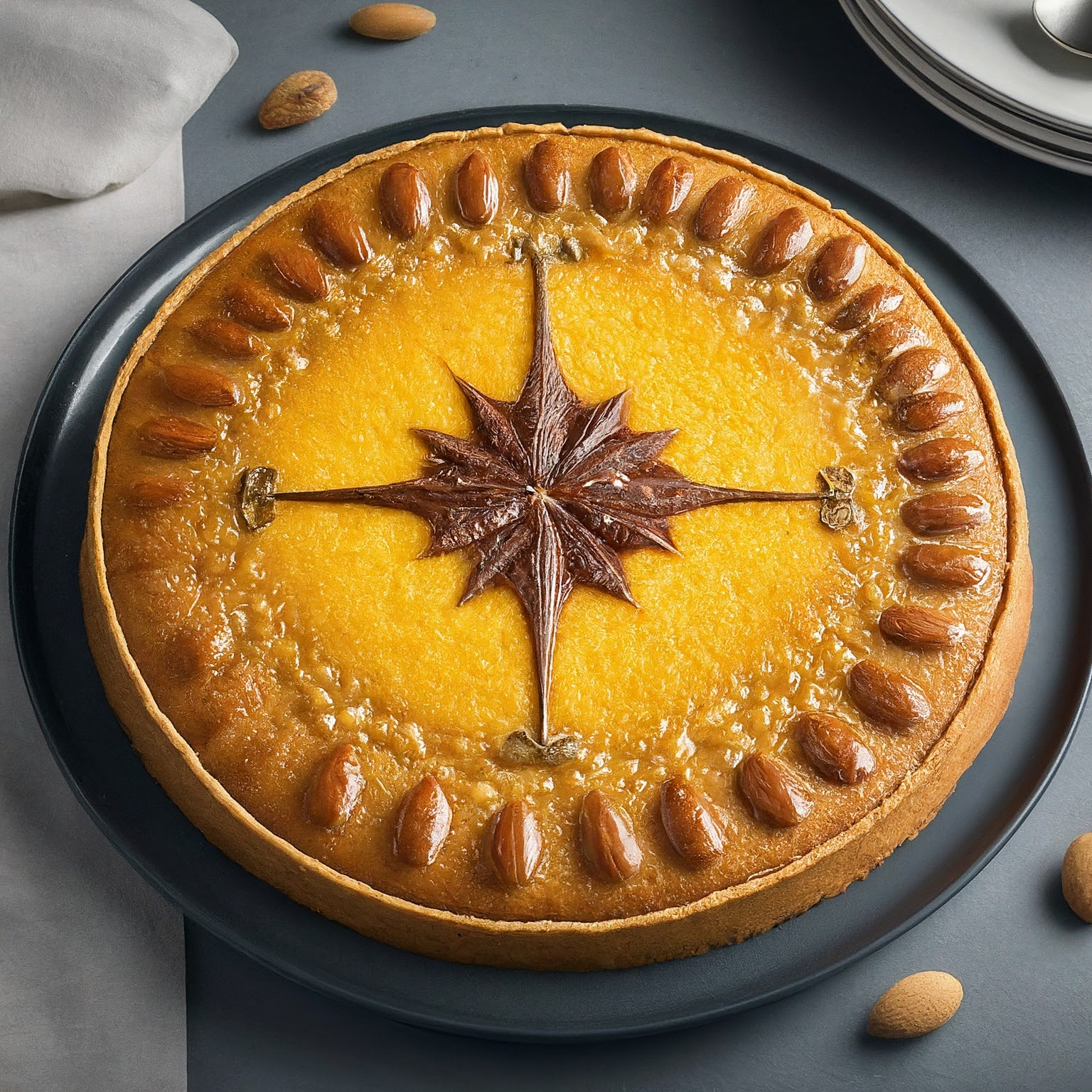 Spanischer-Mandelkuchen-–-Tarta-de-Santiago Spanischer Mandelkuchen – Tarta de Santiago