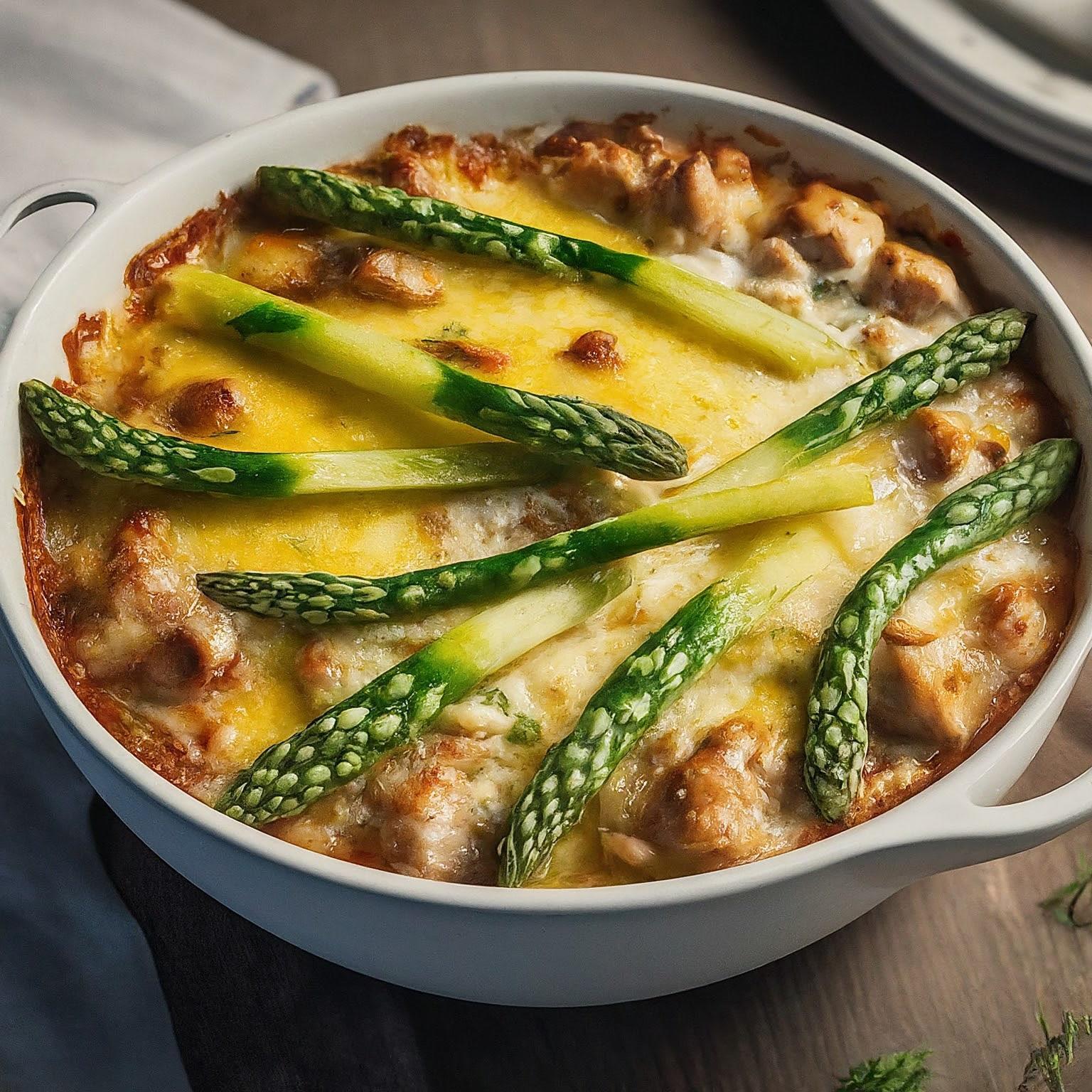 Spargelauflauf-mit-Schinken-–-Spargel-Schinken-Auflauf Spargelauflauf mit Schinken – Spargel Schinken Auflauf