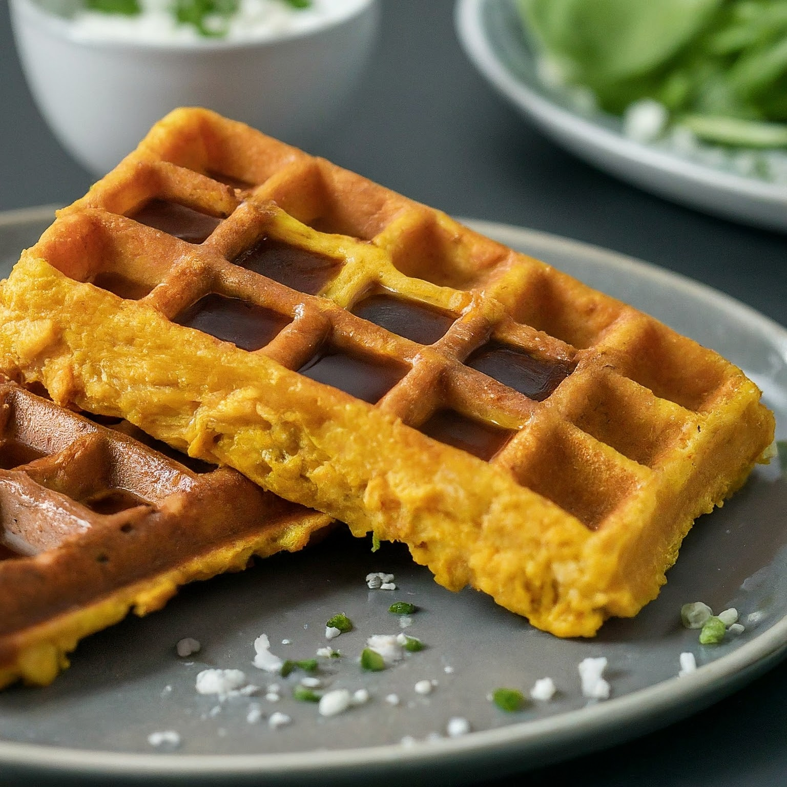 Suesskartoffel-Waffeln-–-Suesskartoffel-Waffeln Süßkartoffel Waffeln – Suesskartoffel Waffeln