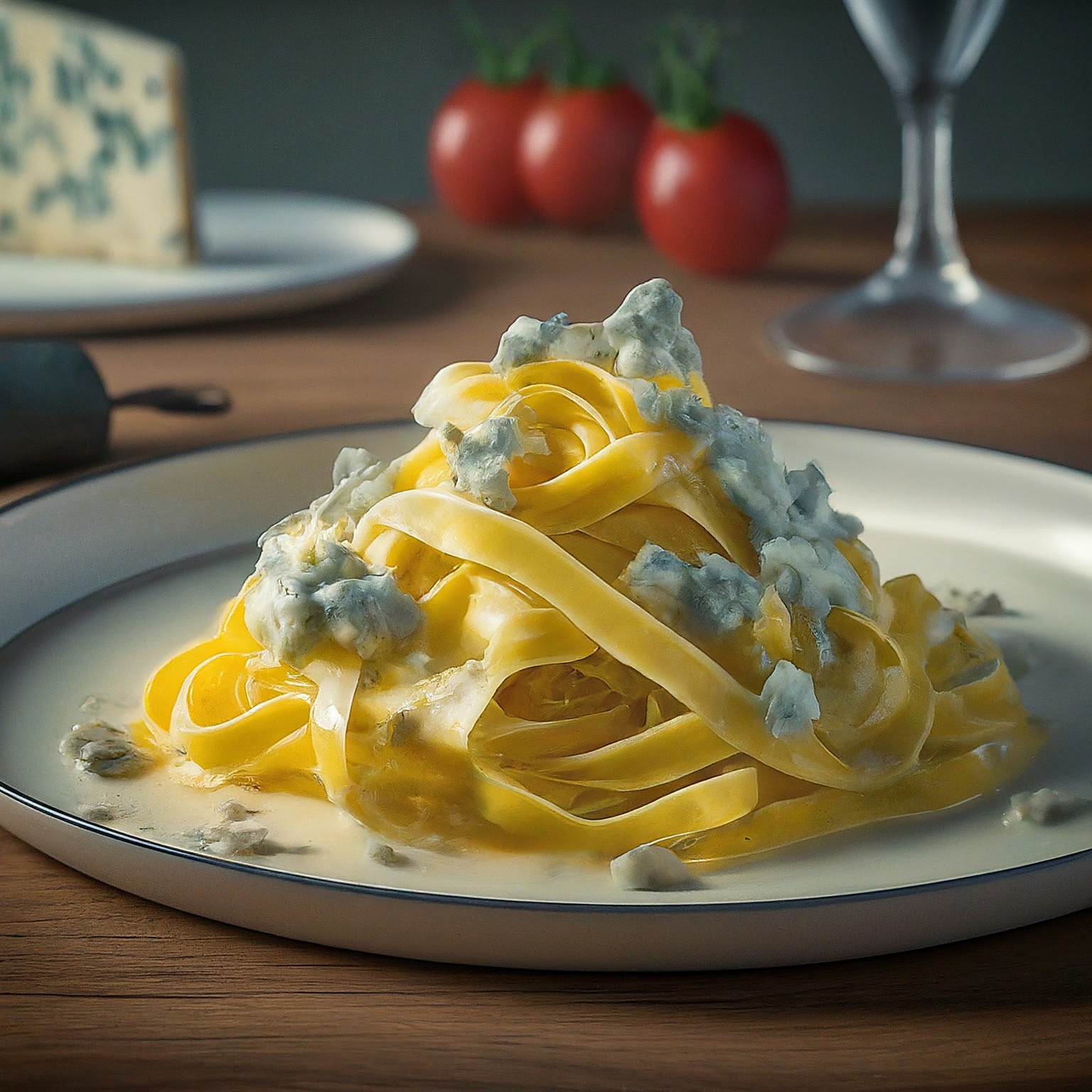 Tagliarini-mit-Gorgonzola Tagliarini mit Gorgonzola