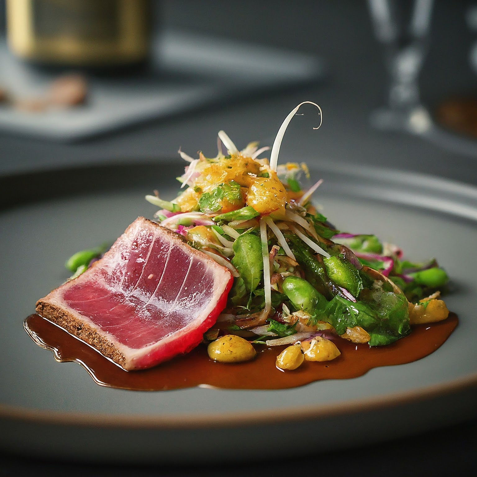 Tataki-Vom-Rind-–-Tataki-Vom-Rind-Auf-Asia-Gurkensalat Tataki Vom Rind – Tataki Vom Rind Auf Asia Gurkensalat