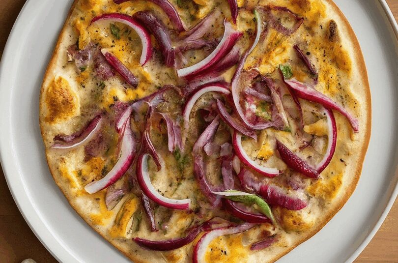 Teig Flammkuchen – Einfacher Flammkuchen