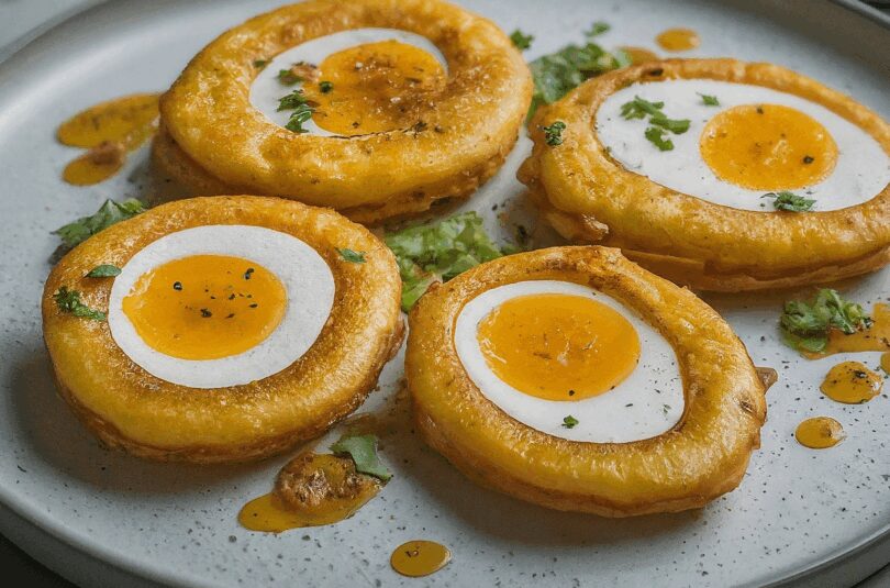 Toeginger Frittierte Wachsweiche Eier