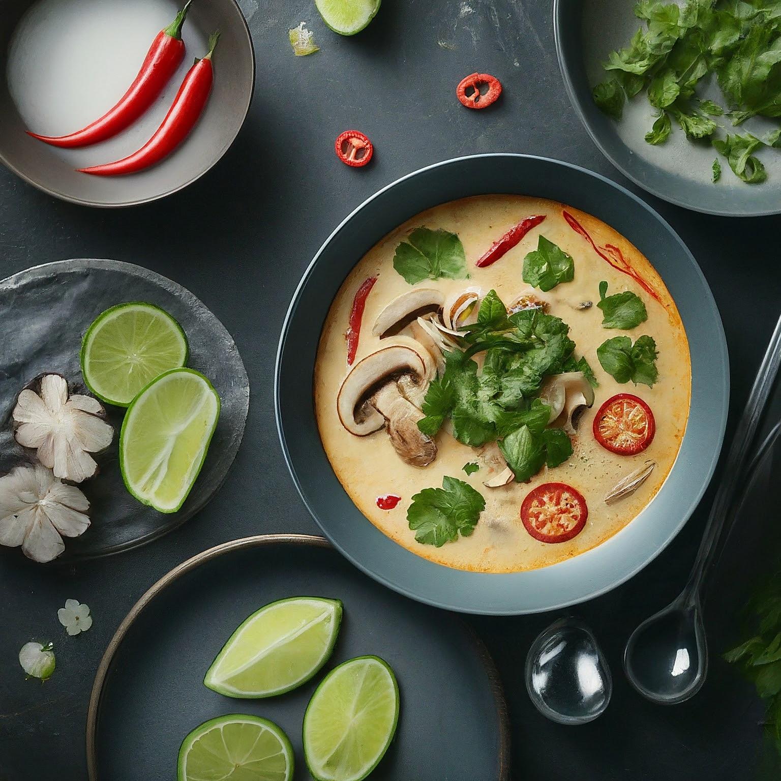 Tom-Kha-Gai-–-Die-beruehmte-Huehnersuppe-mit-Kokosmilch-und-Galgant Tom Kha Gai – Die berühmte Hühnersuppe mit Kokosmilch und Galgant