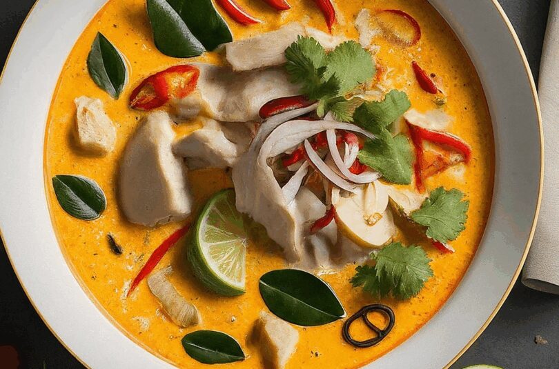 Tom Kha Gai Rezept Original – Tom Kha Gai Die Berühmte Hühnersuppe Mit Kokosmilch Und Galgant