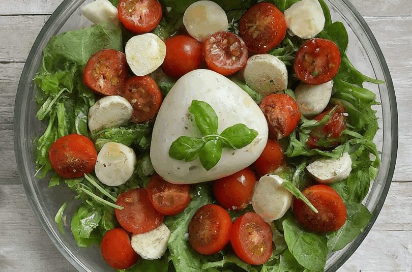 Tomate Mozzarella Dressing – Tomaten Mozzarella Salat Mit Balsamico Dressing
