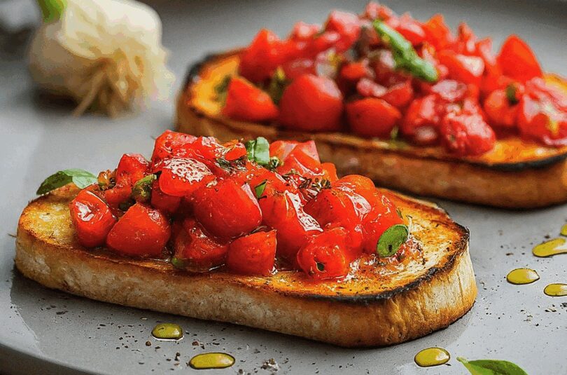Tomaten-Blanchieren-–-Bruschetta-mit-Tomaten-und-Knoblauch Tomaten Blanchieren – Bruschetta mit Tomaten und Knoblauch