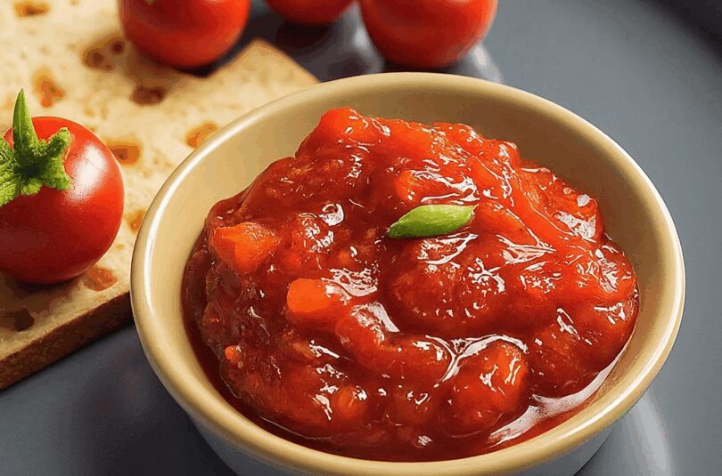 Tomaten-Chutney-–-Omas-Tomaten-Zwiebel-Chutney Tomaten Chutney – Omas Tomaten Zwiebel Chutney