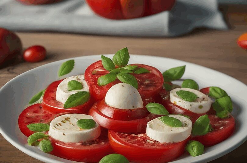 Tomaten Mozzarella Salat – Einfacher Tomate Mozzarella Salat
