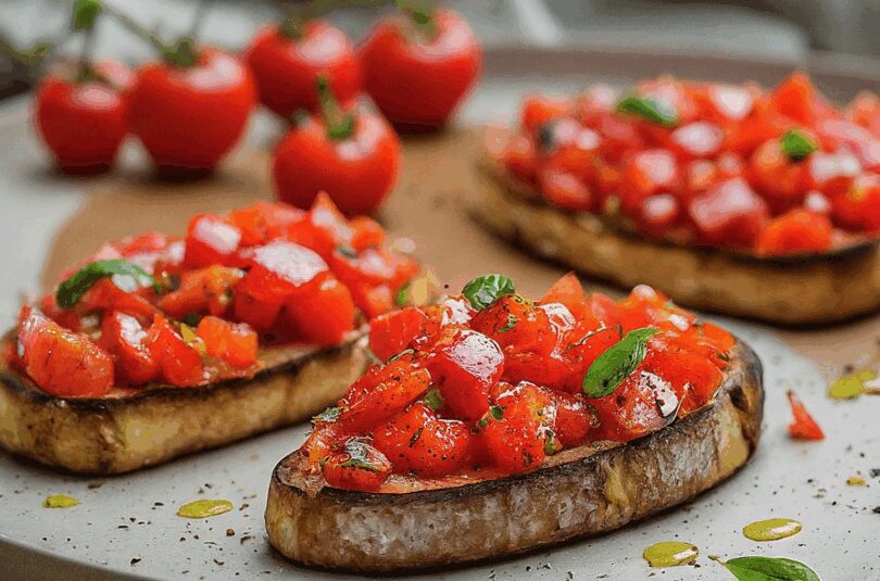 Tomaten Richtig Schneiden – Bruschetta Mit Tomaten Und Knoblauch