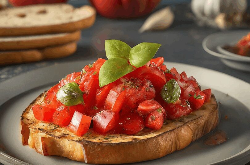 Tomaten Schälen – Bruschetta mit Tomaten und Knoblauch
