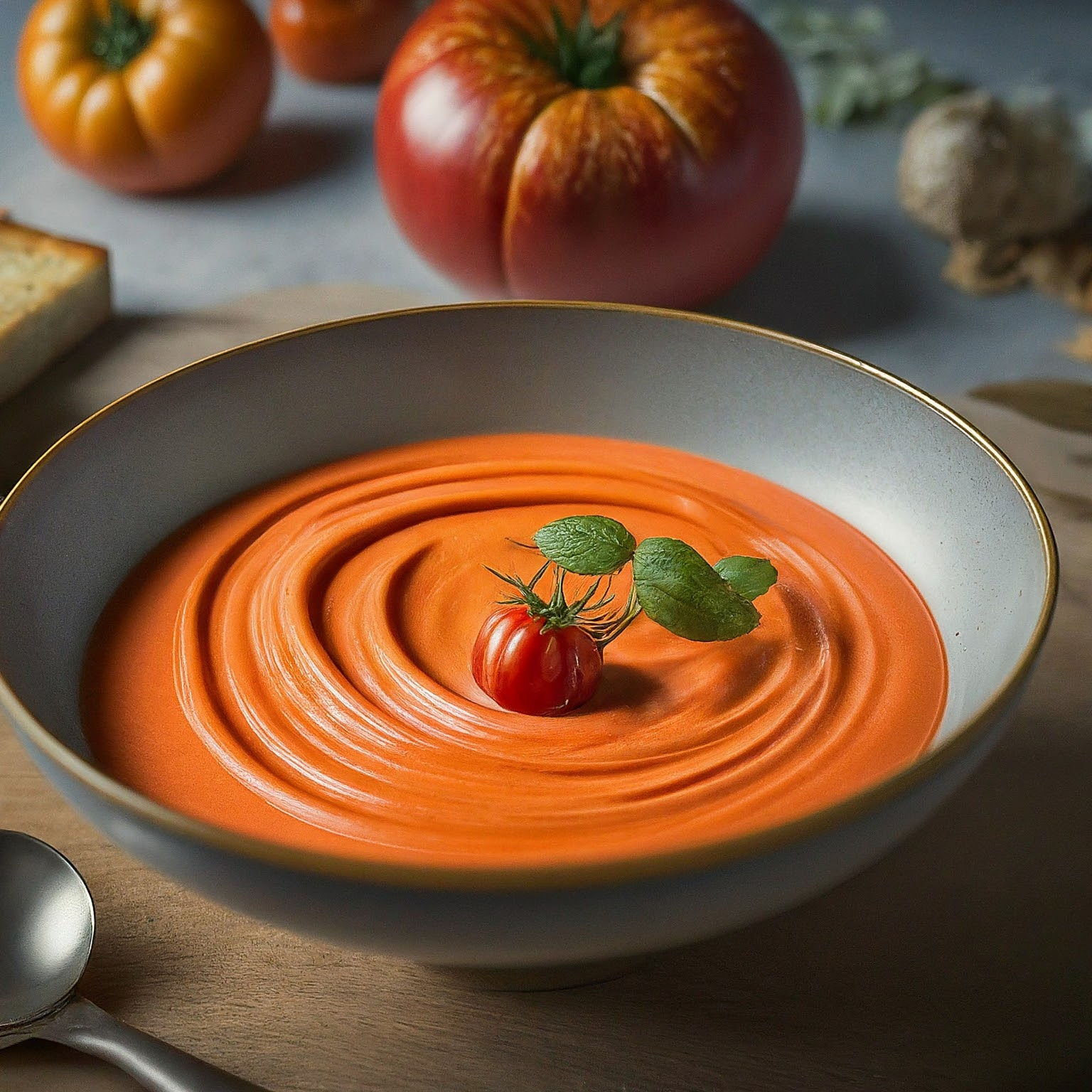 Tomatencremesuppe-–-Samtig-038-Aromatisch Tomatencremesuppe – Samtig & Aromatisch