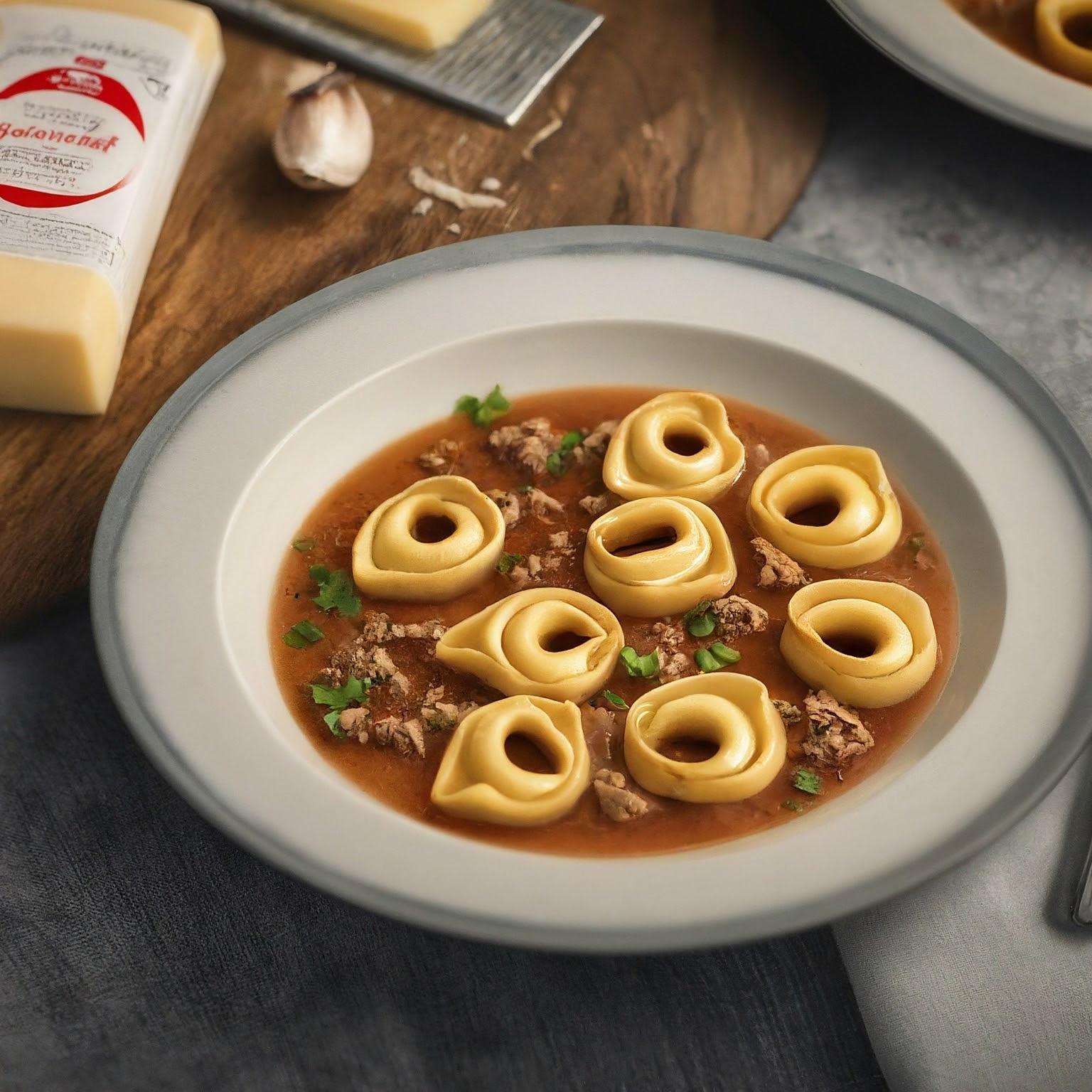 Tortellini-in-Schinken-Kaese-Sahne-Sosse Tortellini in Schinken-Käse-Sahne-Soße