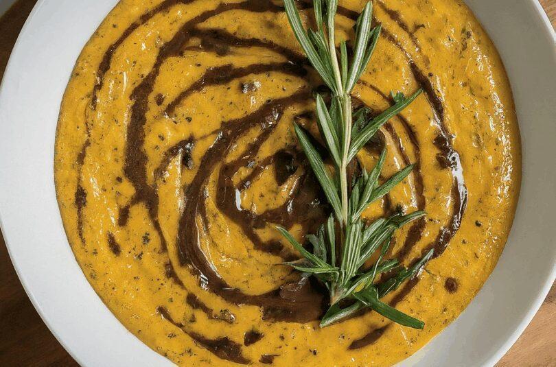Veganer Rosmarin Soja Frischkaese auf Kefirbasis