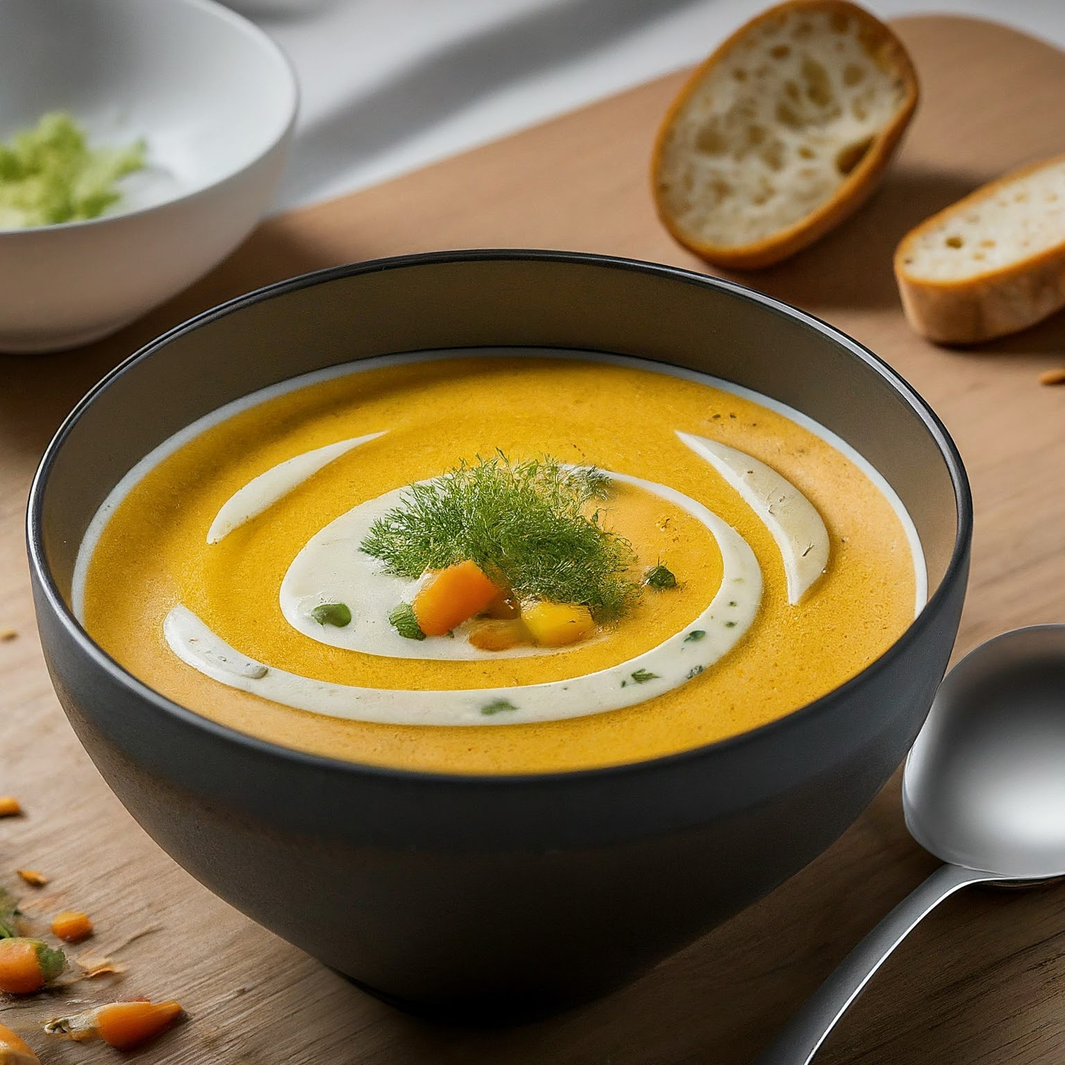 Vegetarische-Kaese-Gemuese-Suppe Vegetarische Käse-Gemüse-Suppe