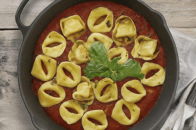 Vegetarische Tortellini Pfanne