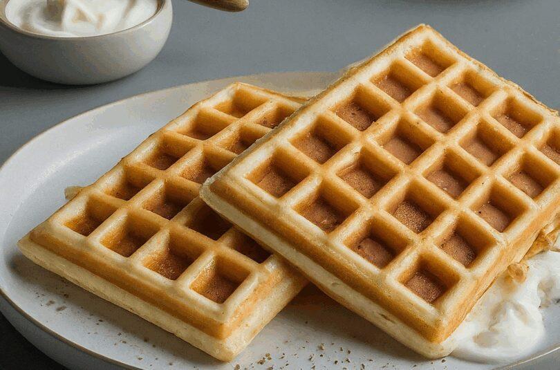 Waffeln mit Joghurt – Joghurt Waffeln