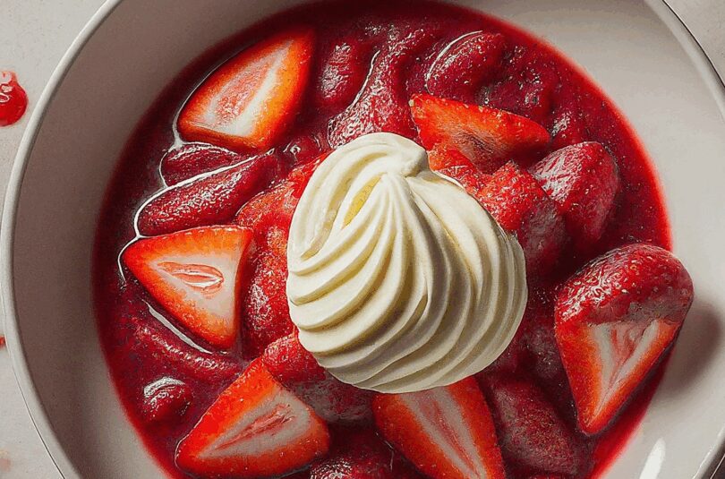 Wann Erdbeeren Schneiden – Vanillecremedessert Mit Erdbeeren