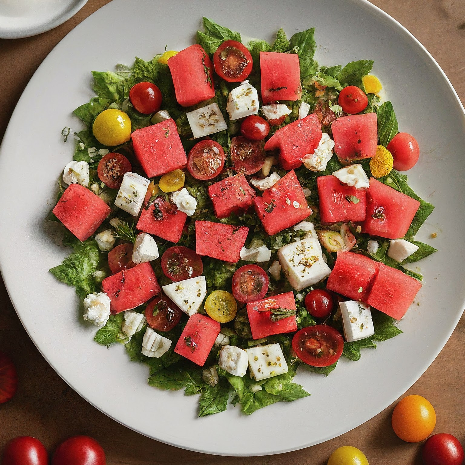 Wassermelone-Einfrieren-–-Wassermelonensalat-mit-Feta-Gurke-und-Tomaten Wassermelone Einfrieren – Wassermelonensalat mit Feta, Gurke und Tomaten