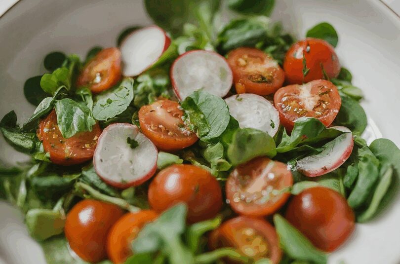 Weißer Bohnensalat – Salat mit weißen Bohnen und Tomaten