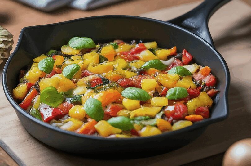 Wmf-Heissluftfritteuse-–-Gemuesepfanne-aus-der-Heissluftfritteuse Wmf Heißluftfritteuse – Gemüsepfanne aus der Heißluftfritteuse