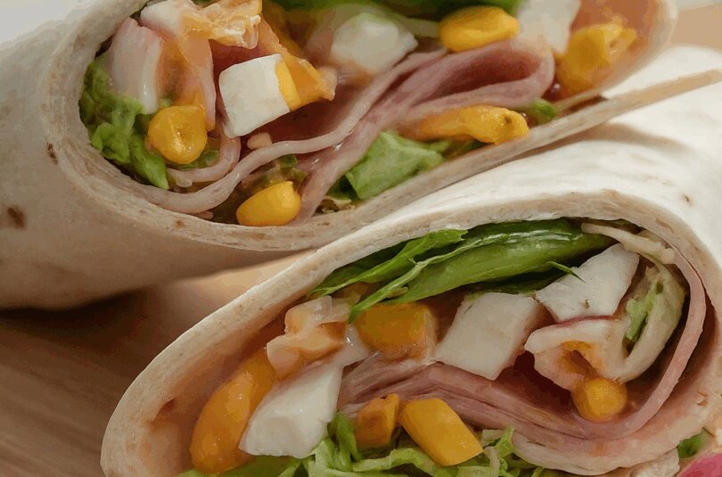 Wraps Fingerfood – Party Wraps Mit Frischkäse Und Putenbrust