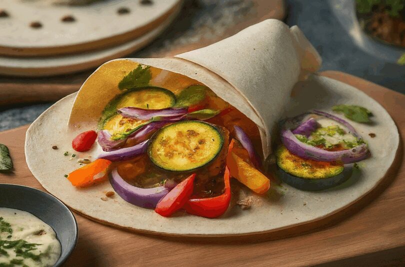 Wraps-im-Airfryer-–-Gemuesepfanne-aus-der-Heissluftfritteuse Wraps im Airfryer – Gemüsepfanne aus der Heißluftfritteuse