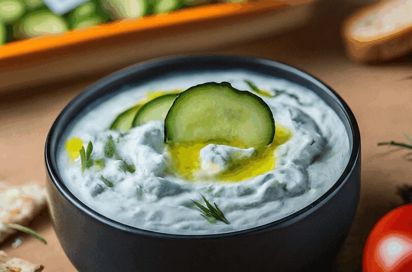 Zaziki-Zutaten-–-Griechisches-Tsatsiki Zaziki Zutaten – Griechisches Tsatsiki