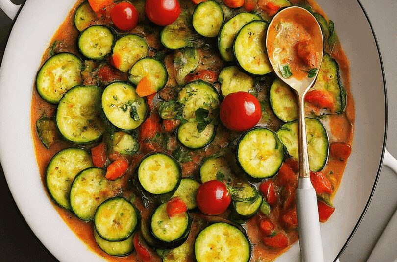 Zucchini Gemüse Pfanne