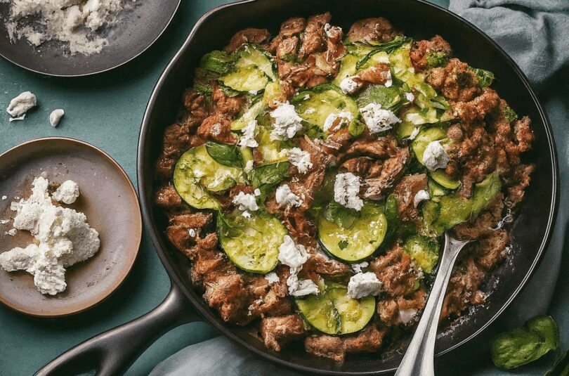 Zucchini Hack Auflauf – Zucchini Hackfleisch Auflauf Mit Feta