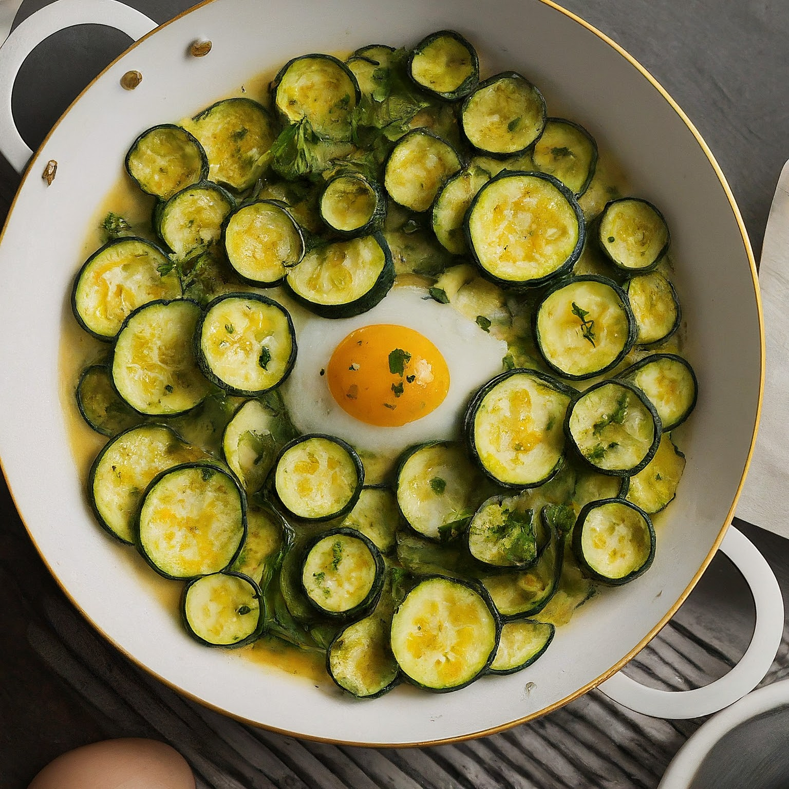 Zucchini-mit-Ei-in-der-Pfanne-–-Zucchini-Ei-Pfanne Zucchini mit Ei in der Pfanne – Zucchini Ei Pfanne