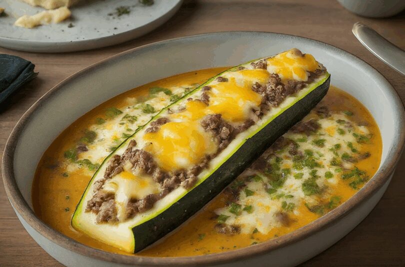 Zucchini mit Hackfleisch – Gefüllte Zucchini mit Hackfleisch und Käse