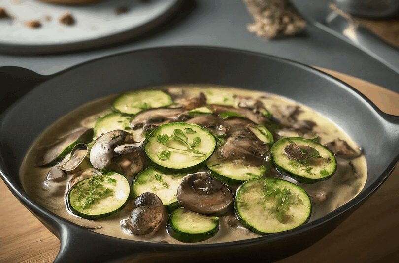 Zucchini Pilz Pfanne – Zucchini Champignon Pfanne