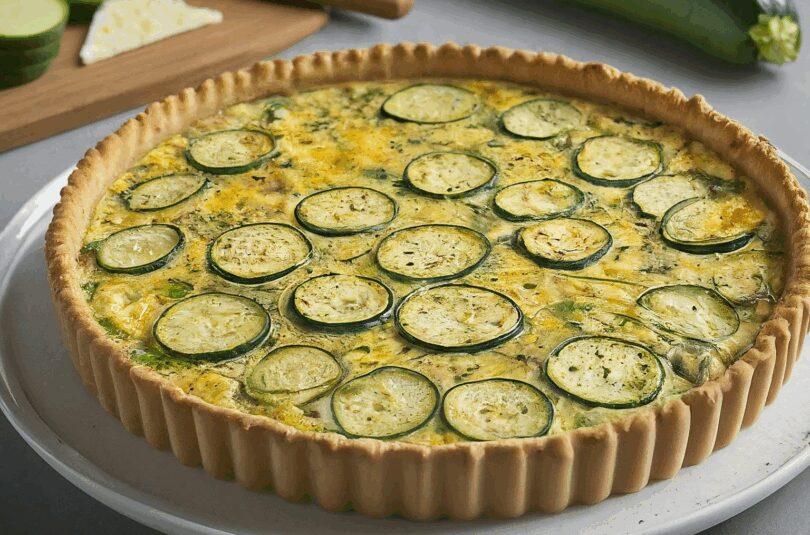 Zucchini Quiche Rezept – Schafskäse Zucchini Quiche