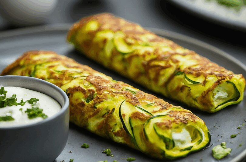 Zucchini Röllchen – Zucchiniroellchen mit Schafskäse oder Mozzarella