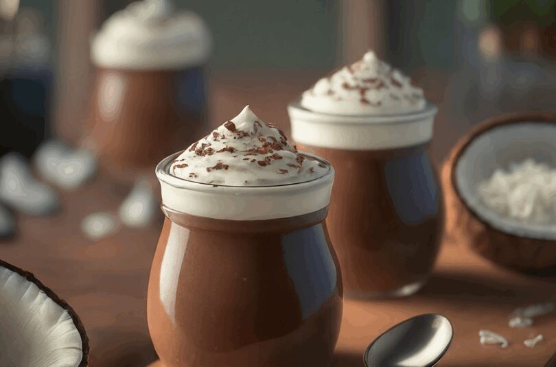 Zuckerfreier Schoko-Kokos-Pudding